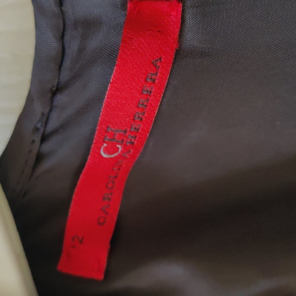 Carolina Herrera Color Block Asymmetric Black White Lace Gown Dress 12 - Picture 14 of 17